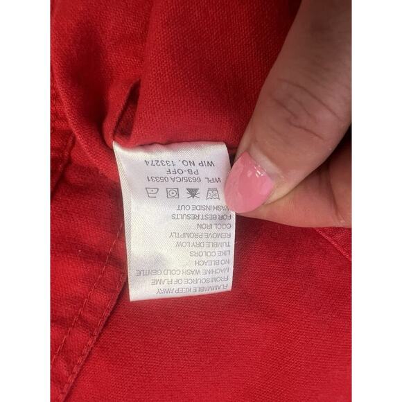 Vintage Woolrich Shirt Mens Large Red Chamois Flannel 90s Y2K - Picture 15 of 16